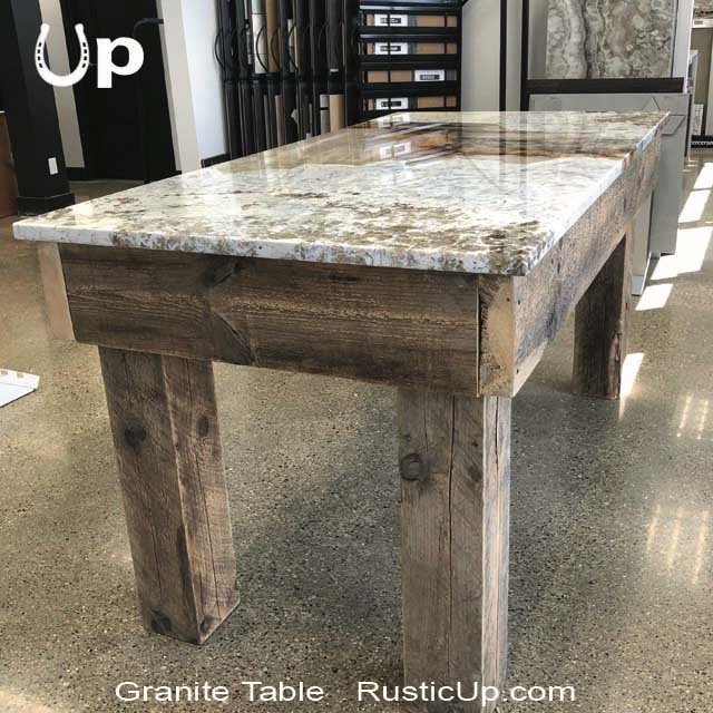 Granite Tables Rustic Lobby Granite Table