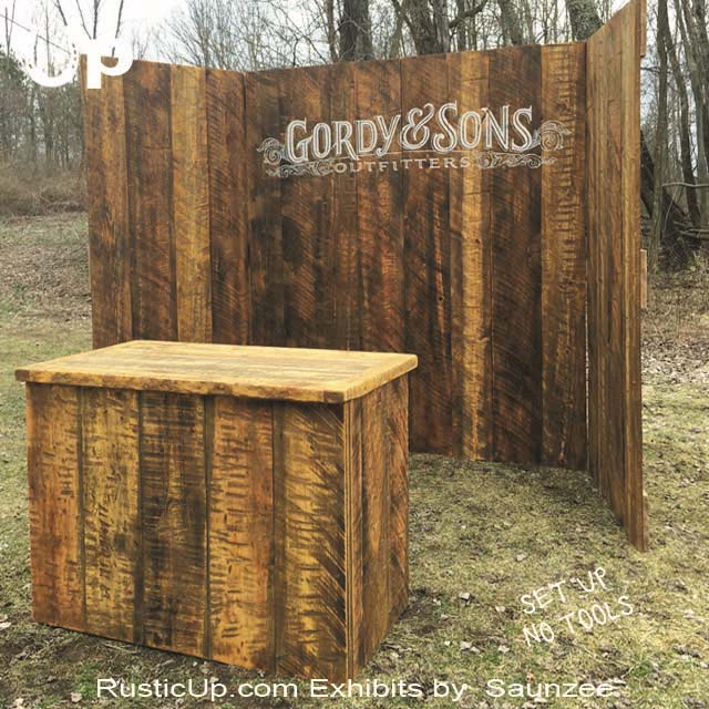 Rustic Exhibit Booths Barn Wood Exhibits Outdoor Trade Fair Stand