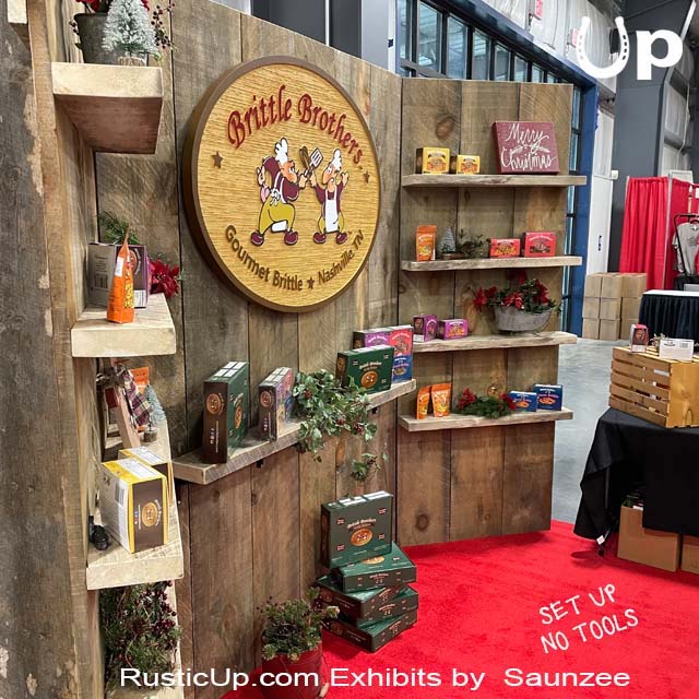 Rustic Exhibit Booths portable 10x10 trade show display stand