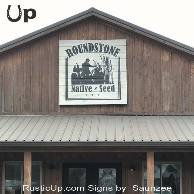 Rustic Signs Roundstone Storefront Commercial Sign Farmstead Signs