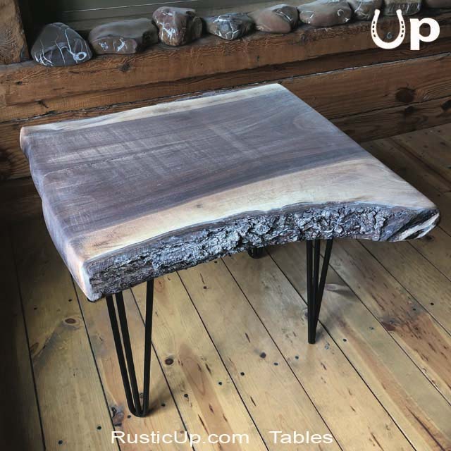 Rustic Tables Live Edge Wooden Table Live Edge End Table