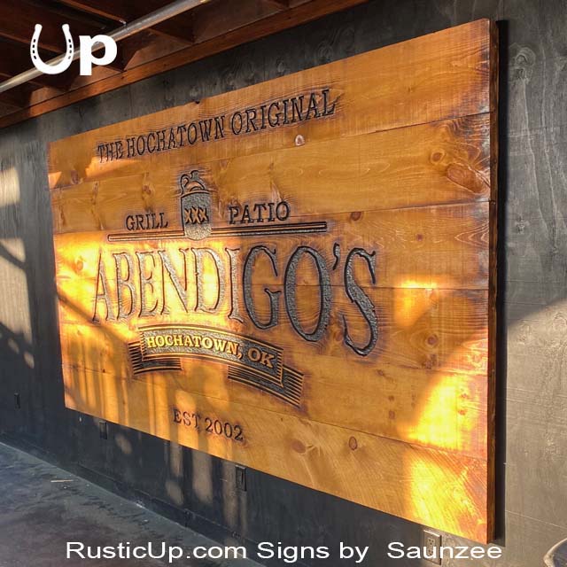 Wood Burn Signs Wood burned Sign Stage Backdrop RusticUp