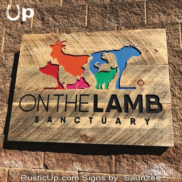 Rustic Business Signs, Farmstead Signage, CNC Carved Sign