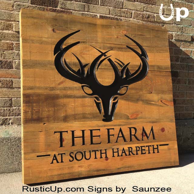 Rustic Business Signs, Wood Carve Sign, Farm Signs