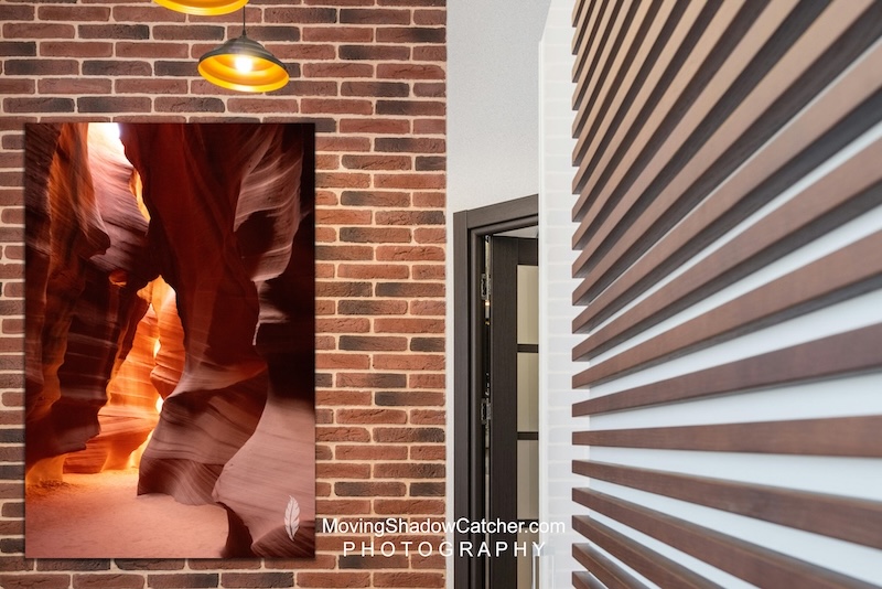 Moving Shadow Catcher, photography, lobby hallway art, slot canyons