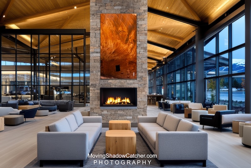 Moving Shadow Catcher, Photography, southwest lodge, fireplace wall art