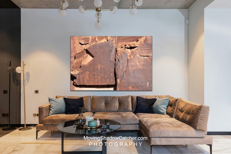 fine art photography, moab wall decor, petroglyps rock art