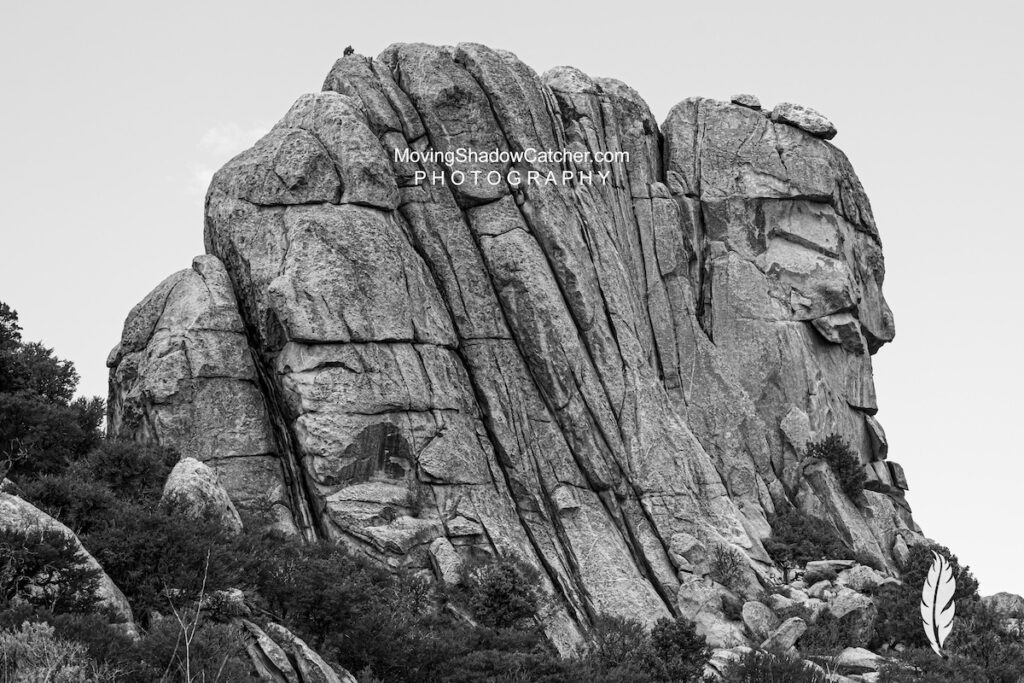 Moving Shadow Catcher, Rock Climbing, City of Rocks, Idaho, Rock Man, Wall Art